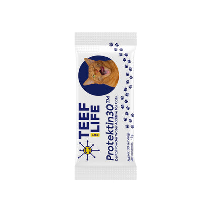 Navulverpakking: TEEF for Life - Protektin30™ Prebiotisch voedingssupplement, Tandpoeder voor Katten