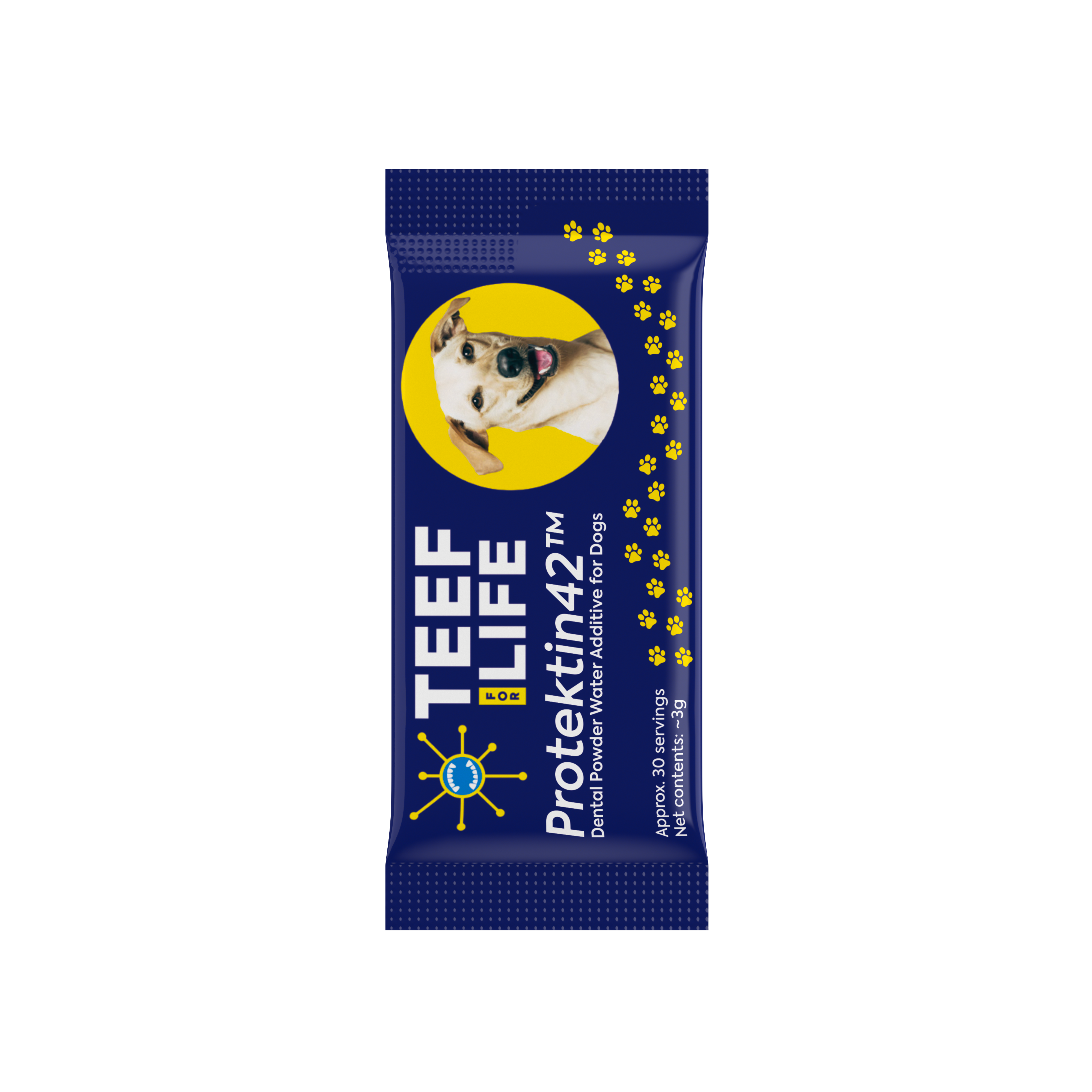 Navulverpakking: TEEF for Life - Protektin42™ Prebiotisch voedingssupplement, Tandpoeder voor Honden