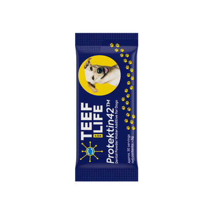 Navulverpakking: TEEF for Life - Protektin42™ Prebiotisch voedingssupplement, Tandpoeder voor Honden