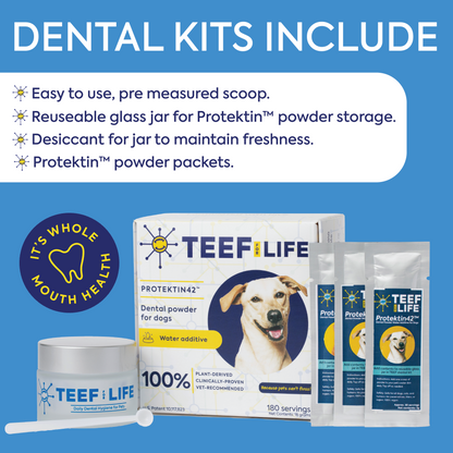 Navulverpakking: TEEF for Life - Protektin30™ Prebiotisch voedingssupplement, Tandpoeder voor Katten