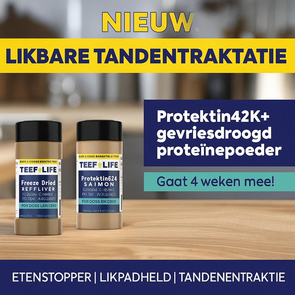 Likbare traktatiepoeder – Hond en Kat Formule (Runderlever of Zalm)