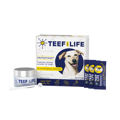 Mondzorgset: TEEF for Life - Protektin42™ - Prebiotisch voedingssupplement, Tandpoeder voor Honden